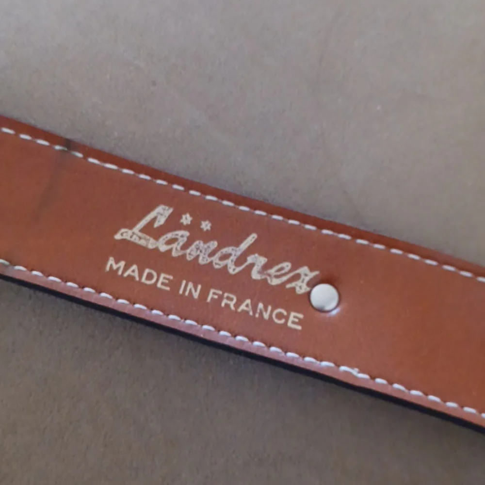 Landrex Vintage Belt brown Western Leather Made In France Y2k country Festival